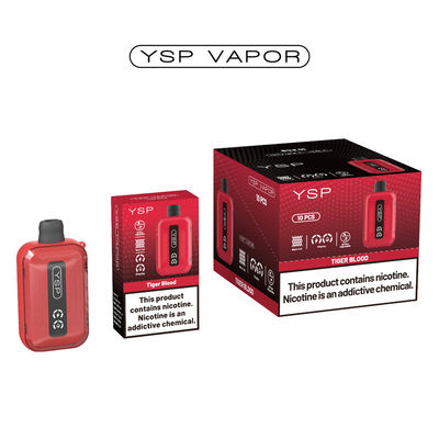 500mAh 15ml 10000 Puff Vape Type C oplaadbare vape doos met scherm