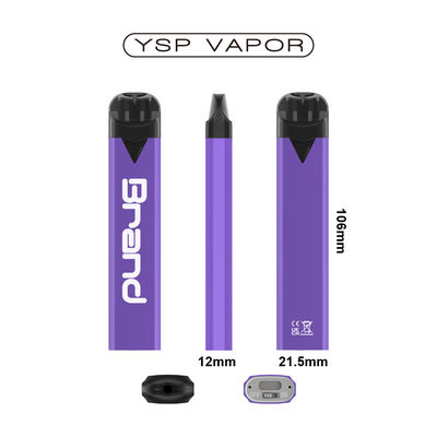 600puffs TPD Vape Compatible Device Wegwerp Pod Device Luchtstroom Verstelbaar