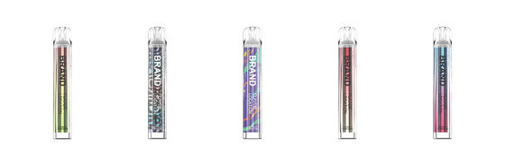 600 puffs 2 ml vloeibare kristalhelder E-sigaretbatterij 400mAh Wegwerp TPD
