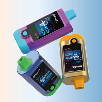 Ervaar het beste van vapen met 20000-40000 puffs wegwerp vape met dubbele gaas spoelen en 1,44 ̊ TFT display