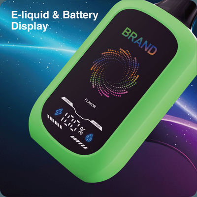 15mL/15K Puffs Oplaadbare Wegwerp Vape Ultra-Lang Duurzaam - LED-scherm & smaak aanpassing & verstelbare luchtstroom